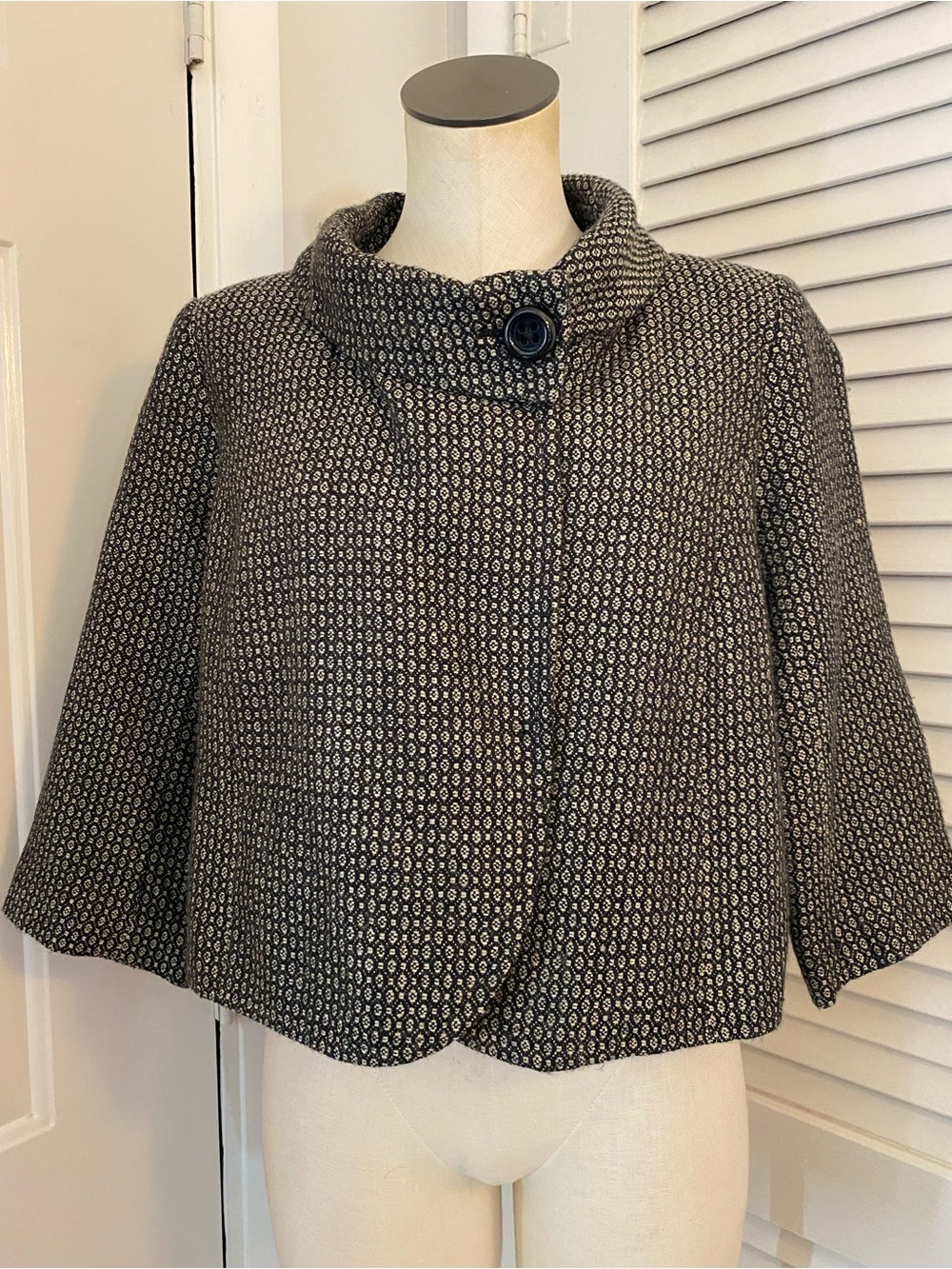 Merona Cropped Cape Jacket- Size Medium